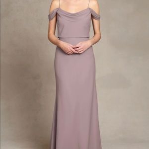 Jenny Yoo Sabine Bridesmaid Dress Drape Off The Shoulder